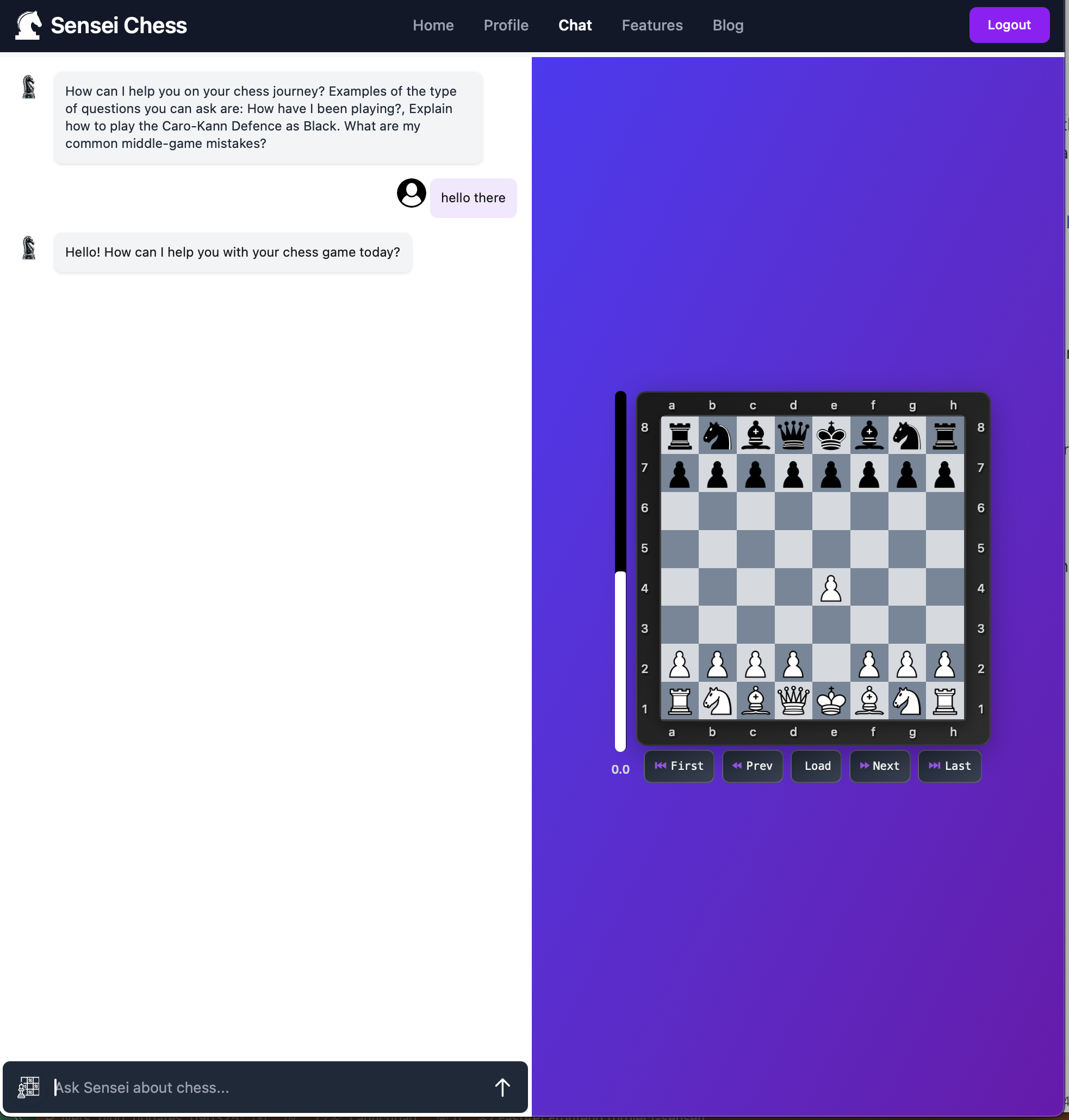 Sensei Chess Canvas: Experiment with positions, lines, and plans
