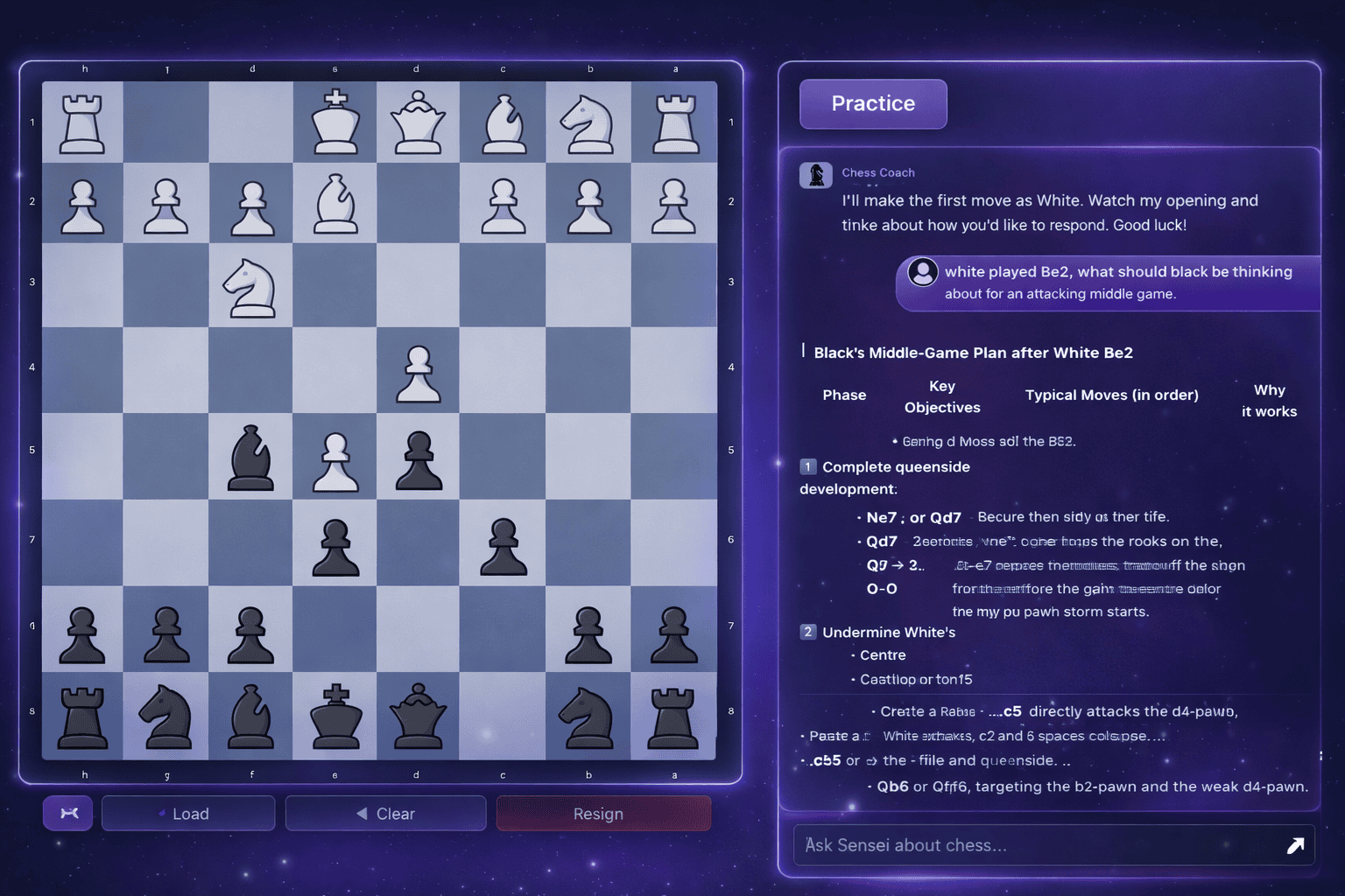 Practice loop with Sensei